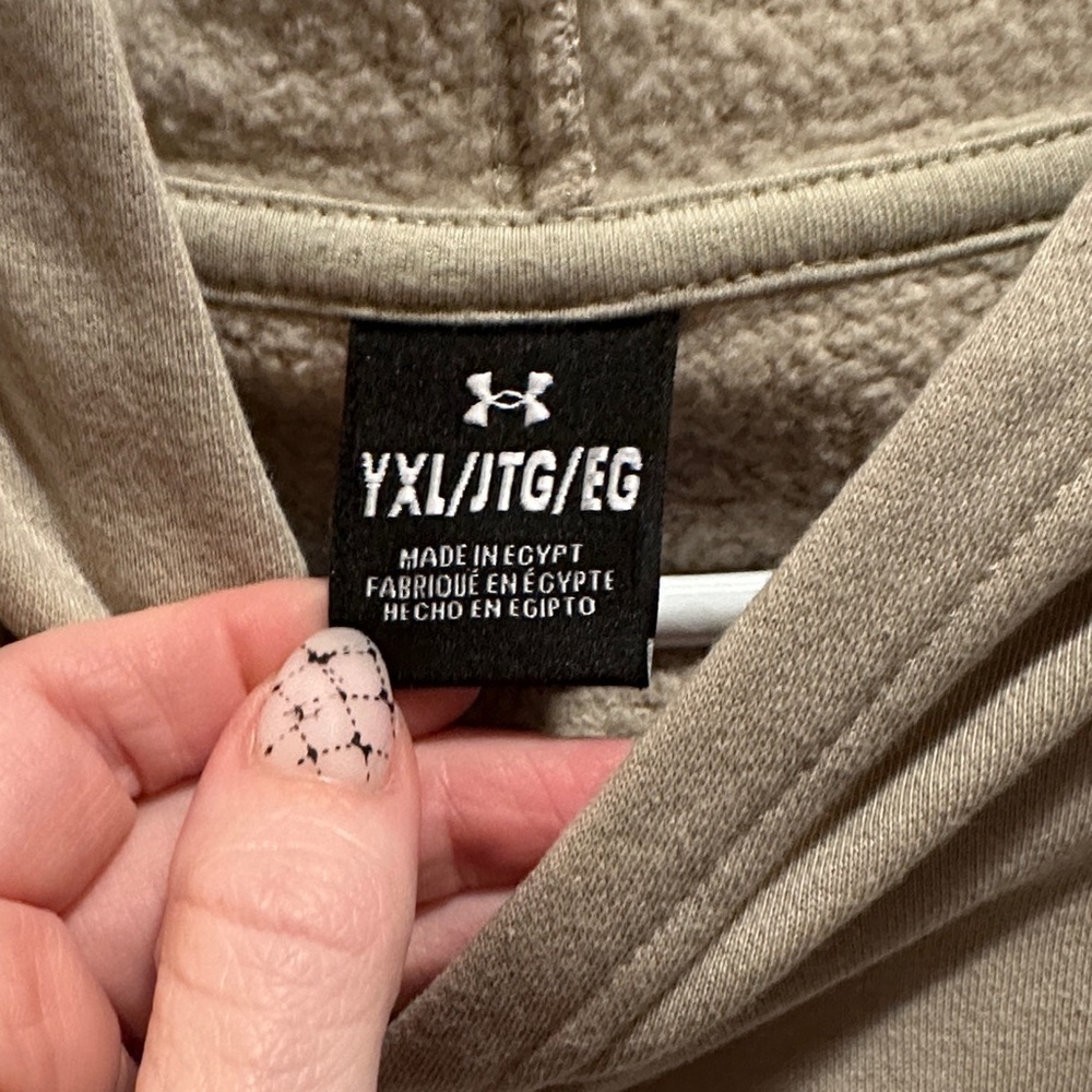 Under Armour Men's Beige Hoodie Sweater - Picture 3 of 5